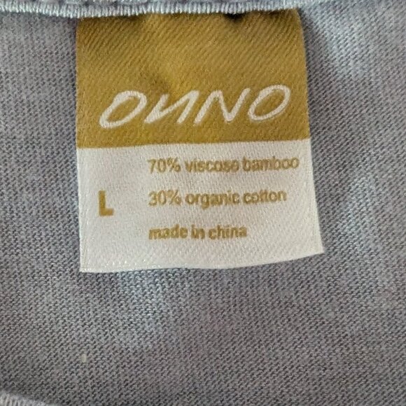 ONNO Bamboo T-Shirt Sky Blue Men's - Picture 3 of 5